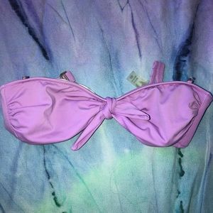 VS Purple tie bikini top